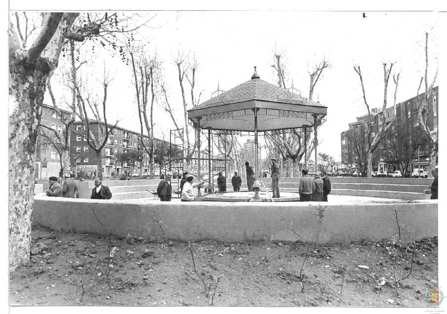Jardines de La Rubia en 1986 en Valladolid